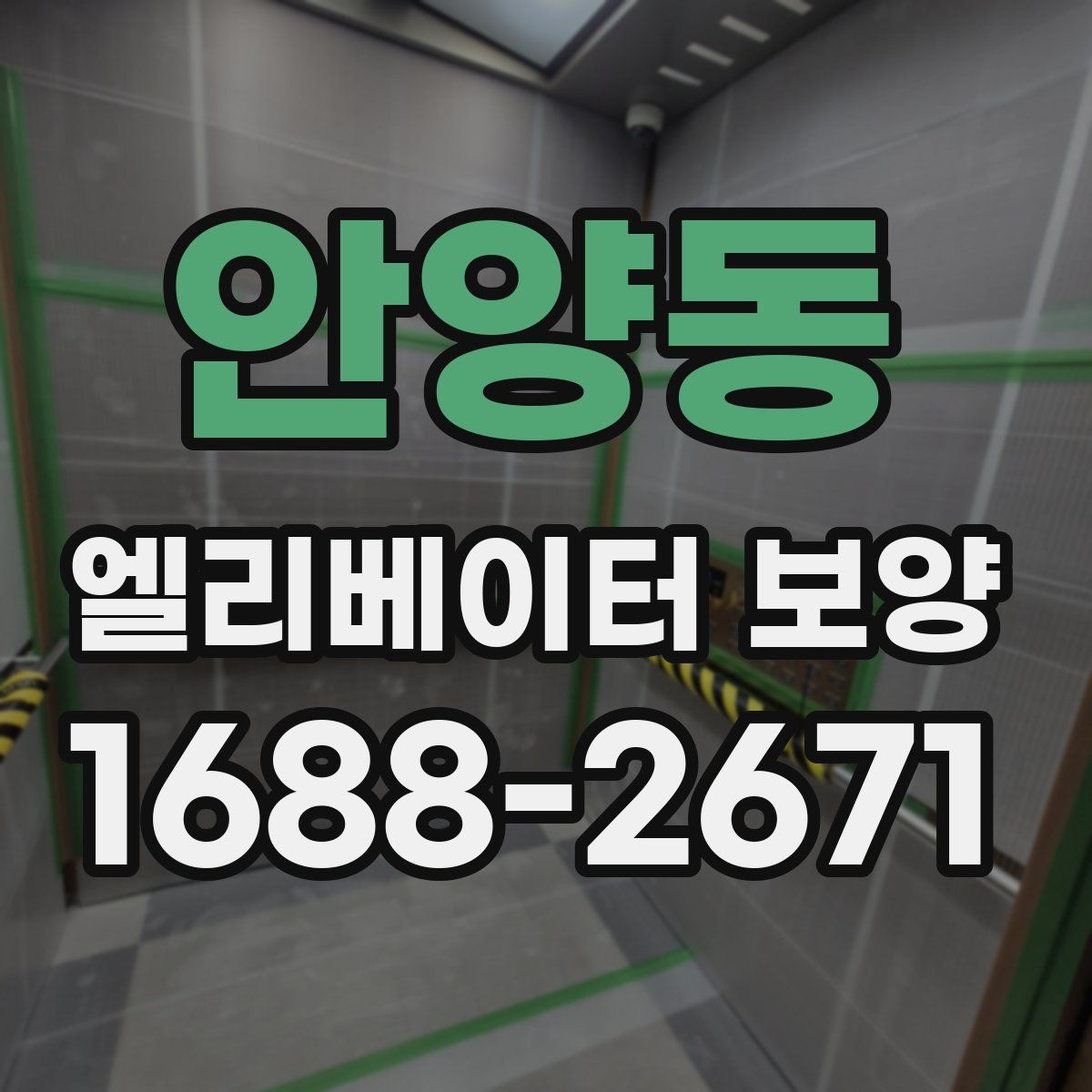 안양동 엘리베이터 보양