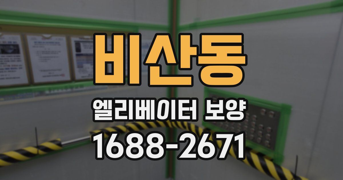 비산동 엘리베이터 보양