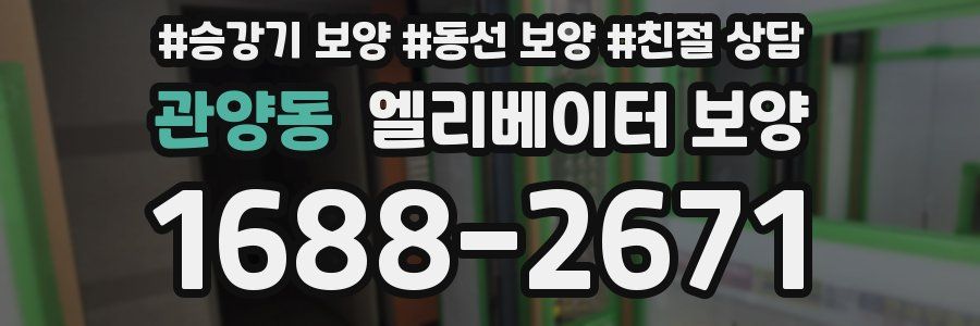 관양동 엘리베이터 보양