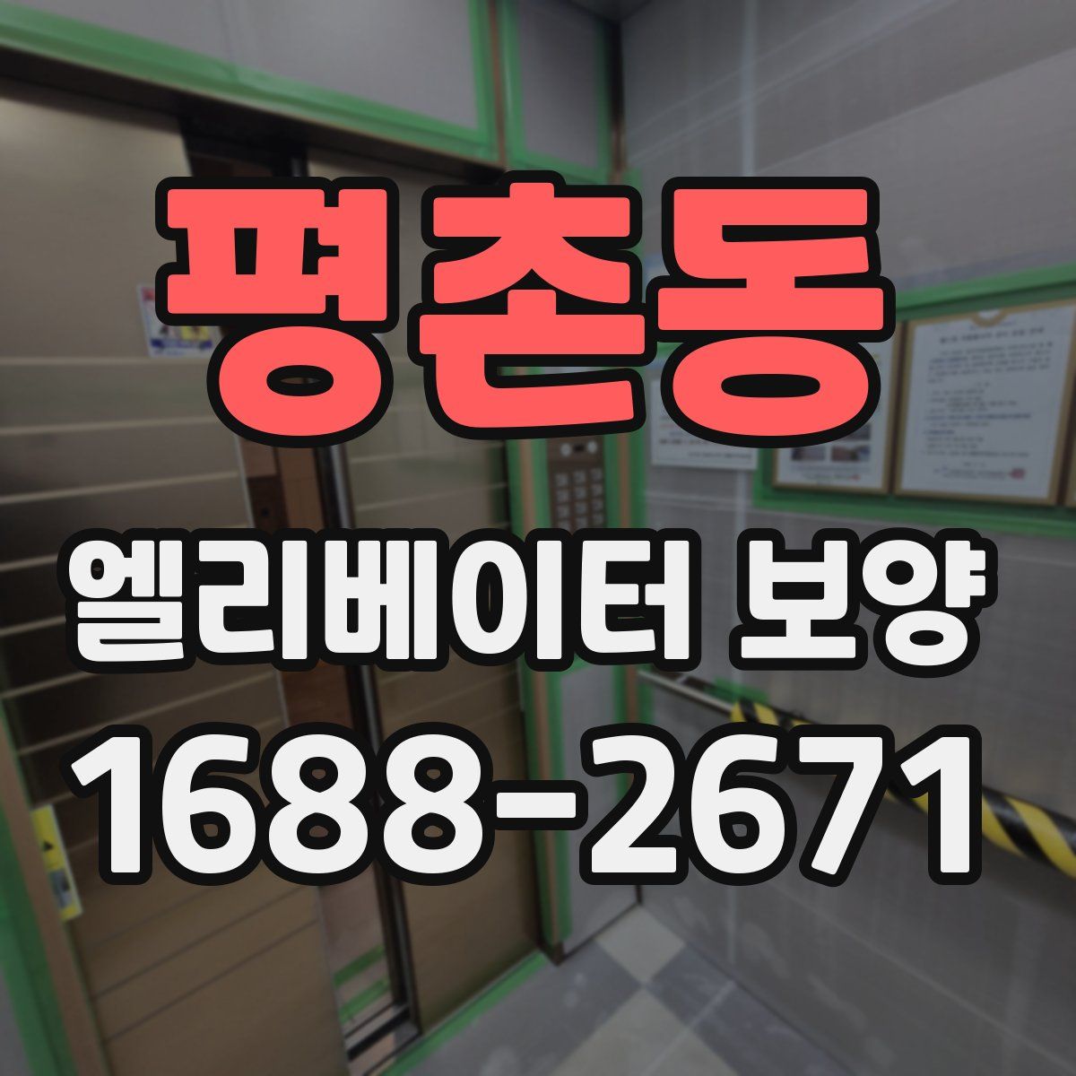 평촌동 엘리베이터 보양