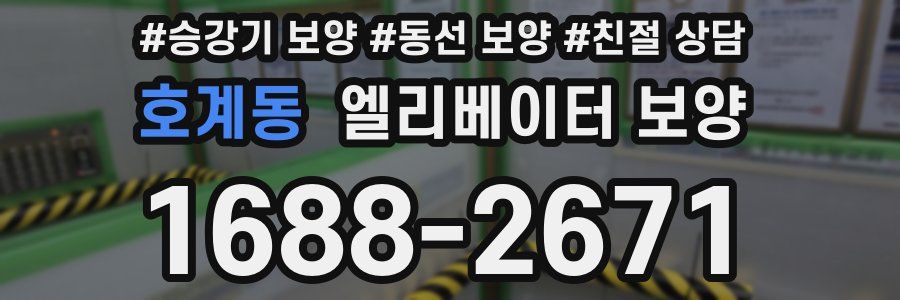 호계동 엘리베이터 보양