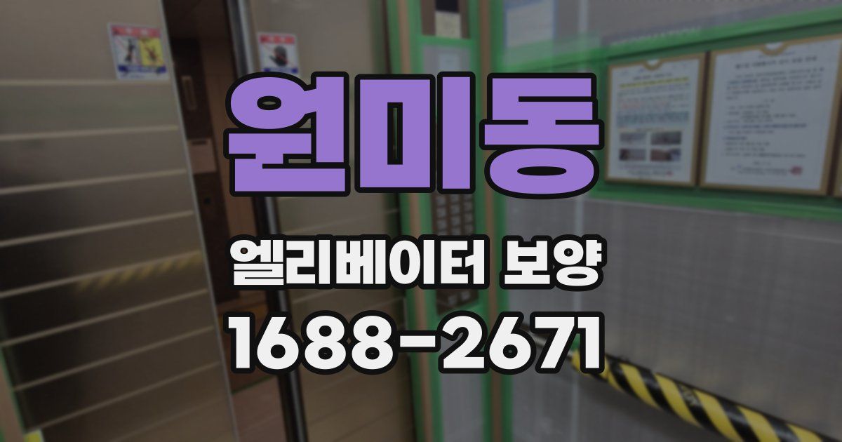 원미동 엘리베이터 보양