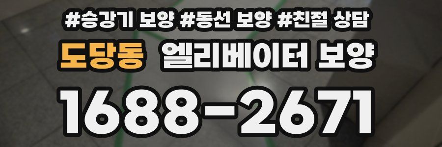 도당동 엘리베이터 보양