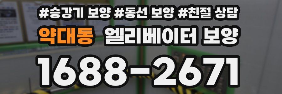 약대동 엘리베이터 보양