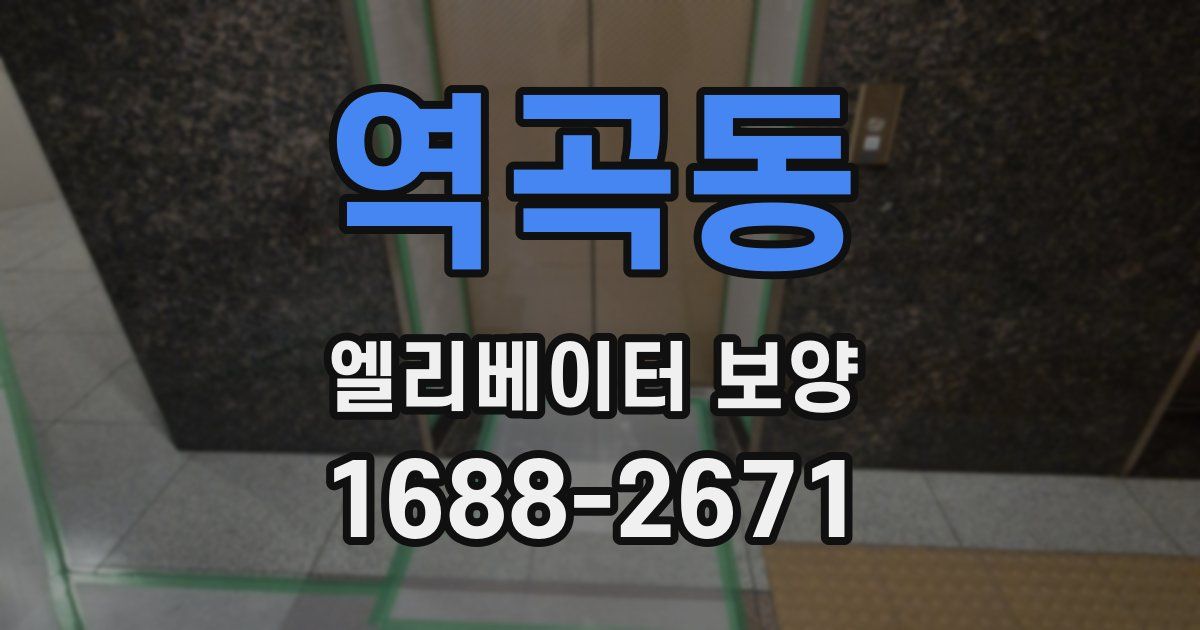 역곡동 엘리베이터 보양