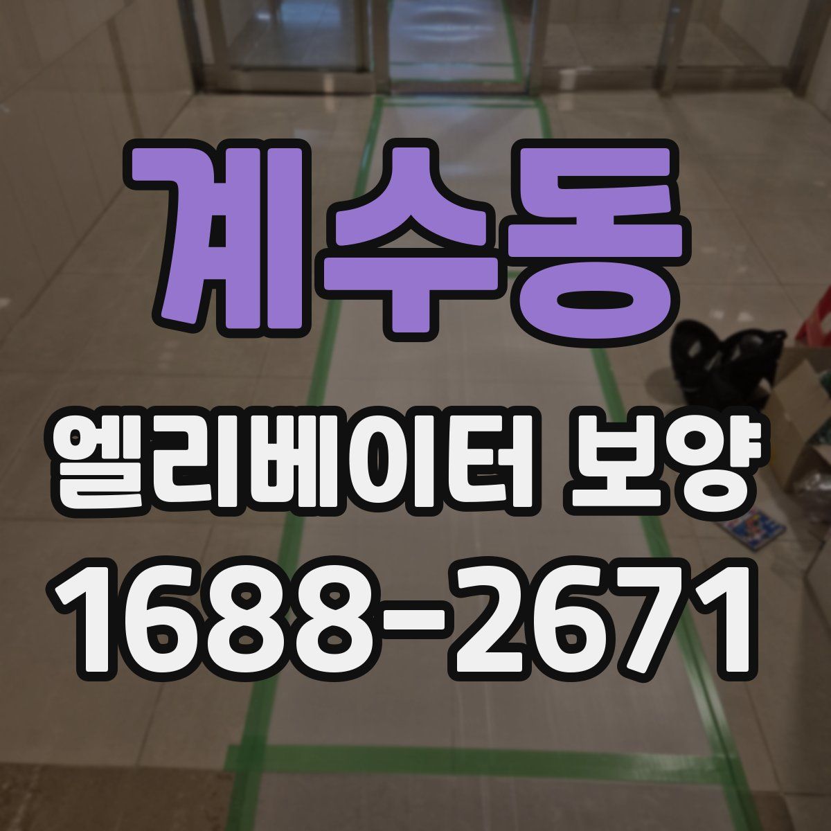 계수동 엘리베이터 보양