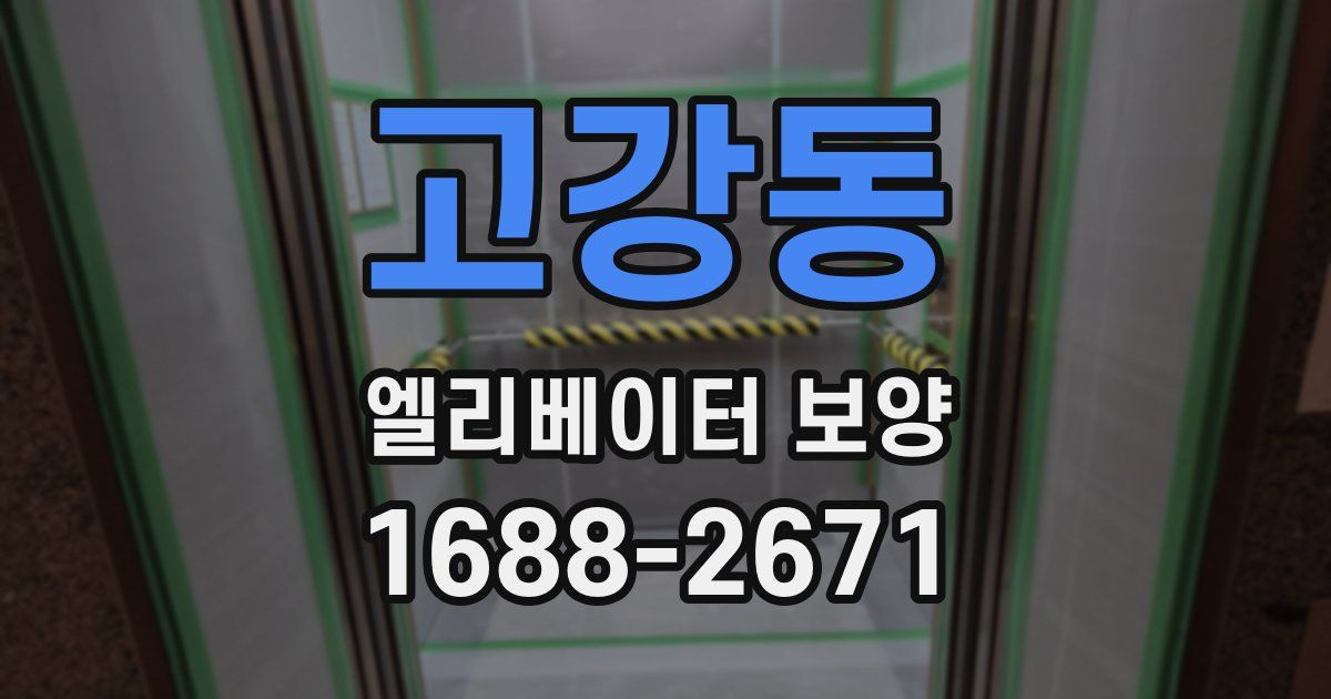 고강동 엘리베이터 보양