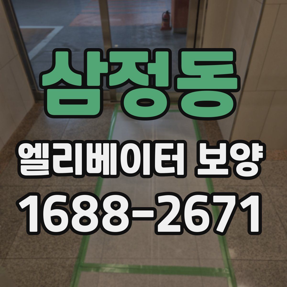 삼정동 엘리베이터 보양
