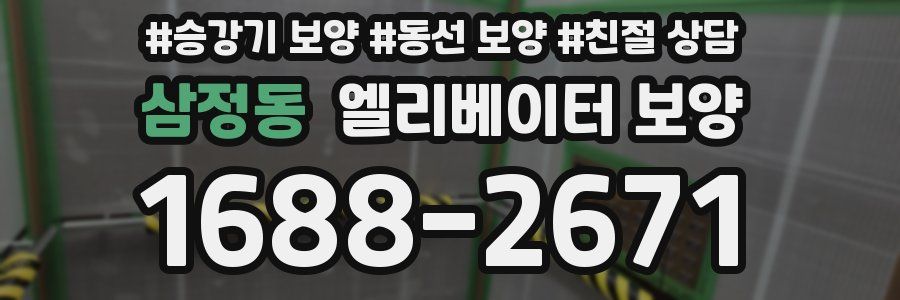 삼정동 엘리베이터 보양