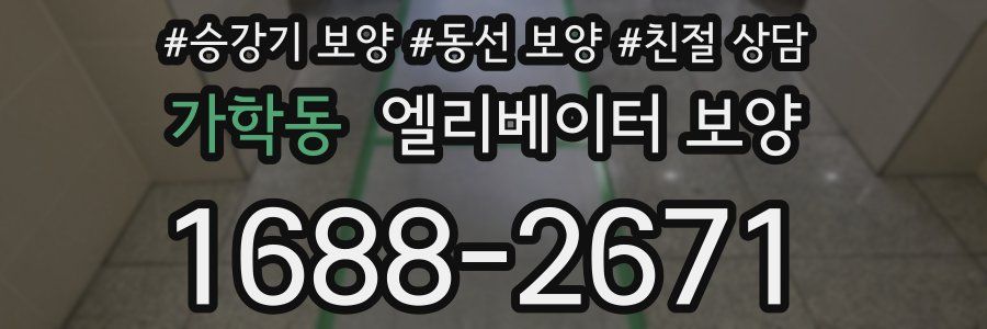 가학동 엘리베이터 보양