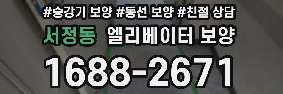 서정동 엘리베이터 보양