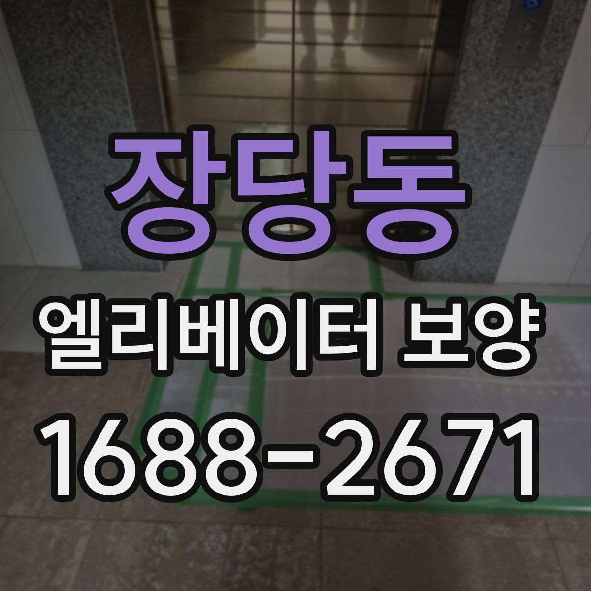 장당동 엘리베이터 보양