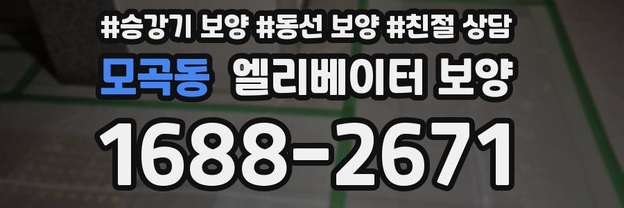 모곡동 엘리베이터 보양