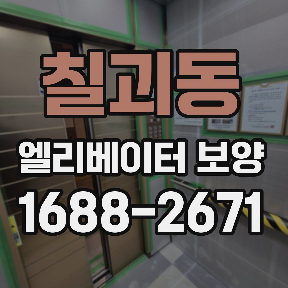칠괴동 엘리베이터 보양
