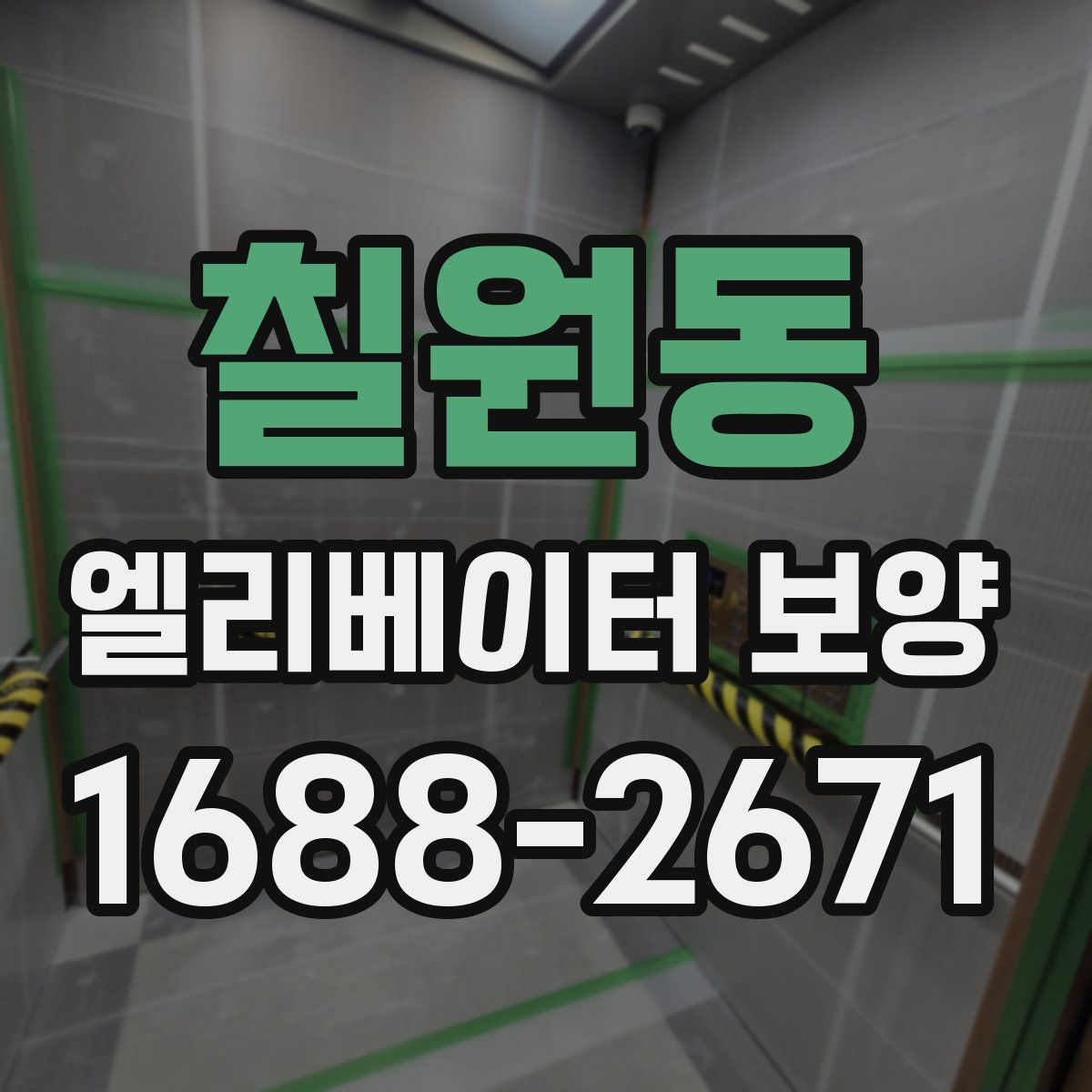 칠원동 엘리베이터 보양