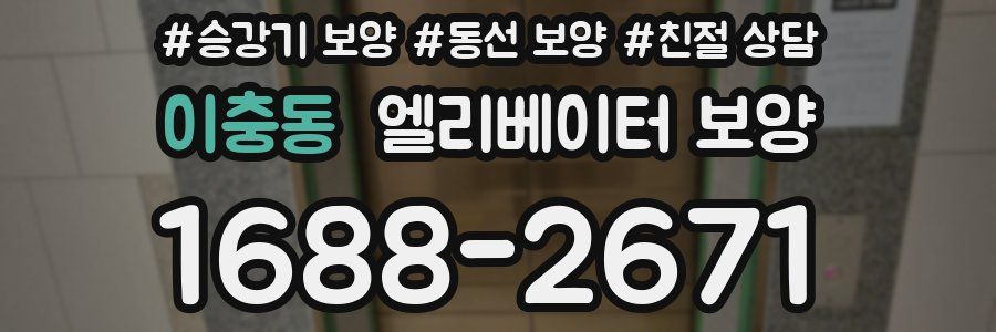 이충동 엘리베이터 보양
