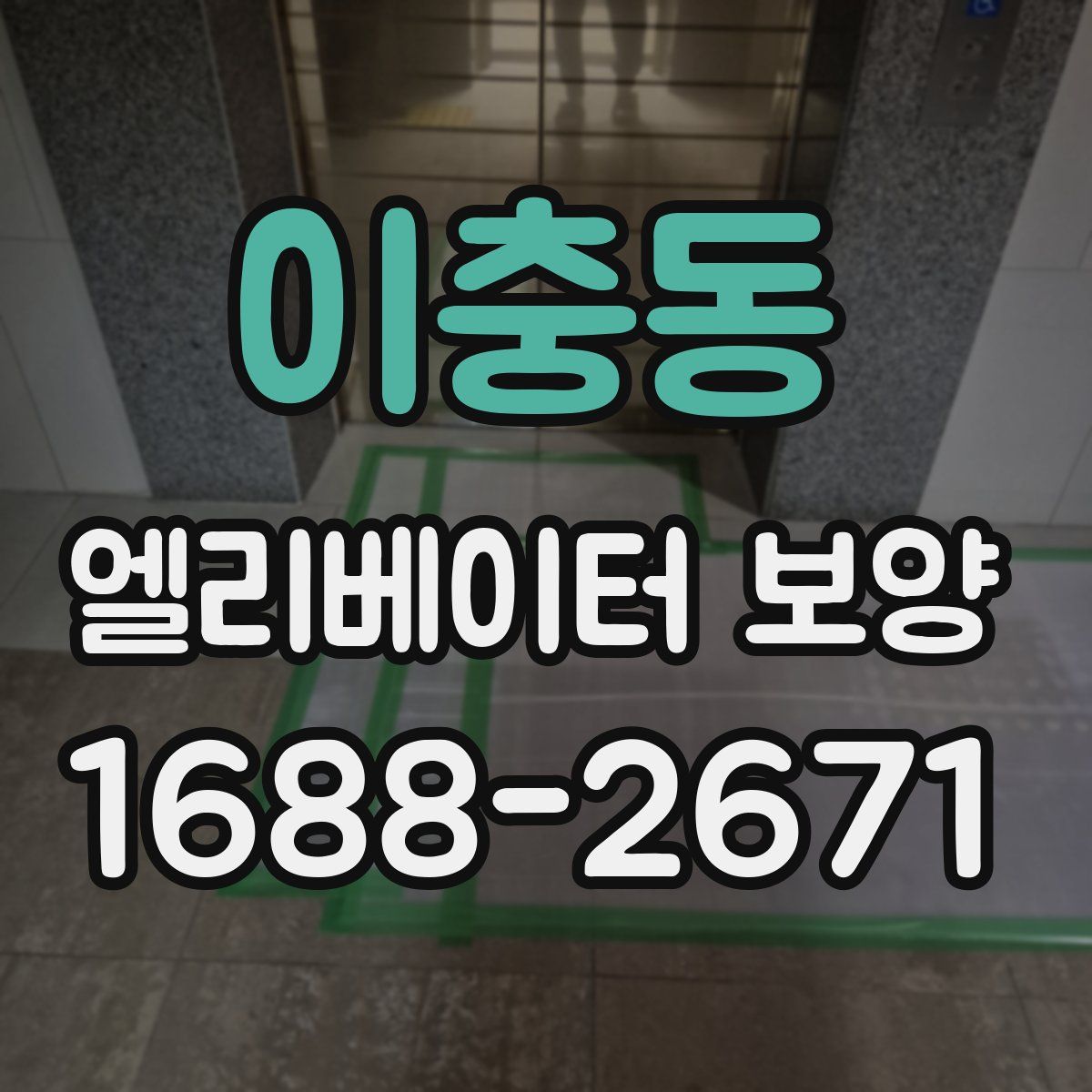 이충동 엘리베이터 보양