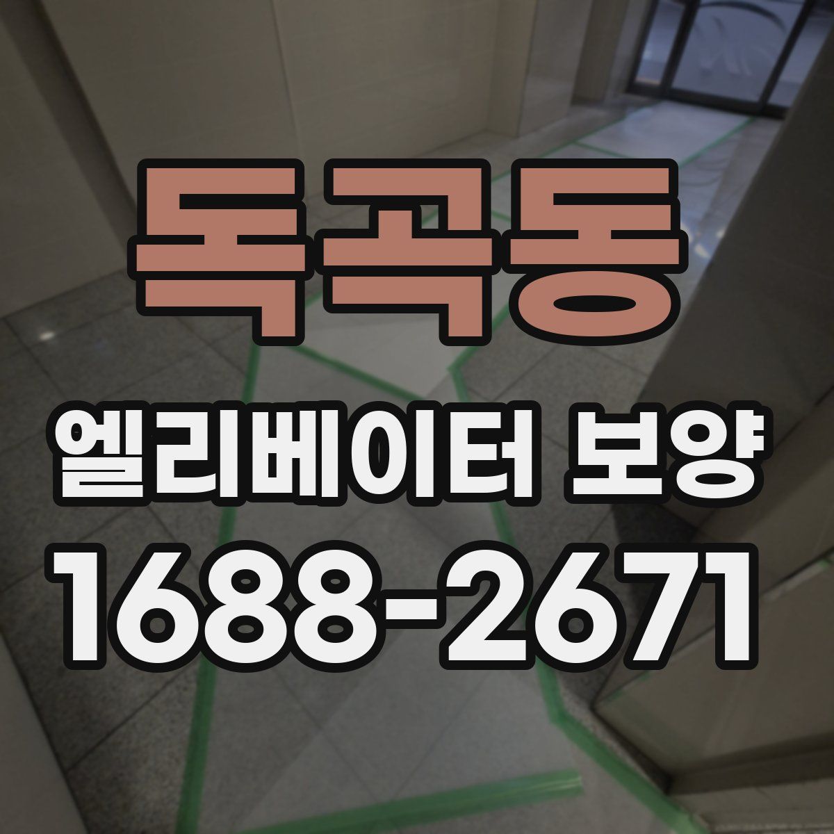 독곡동 엘리베이터 보양