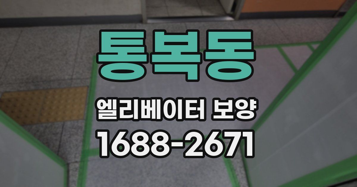 통복동 엘리베이터 보양