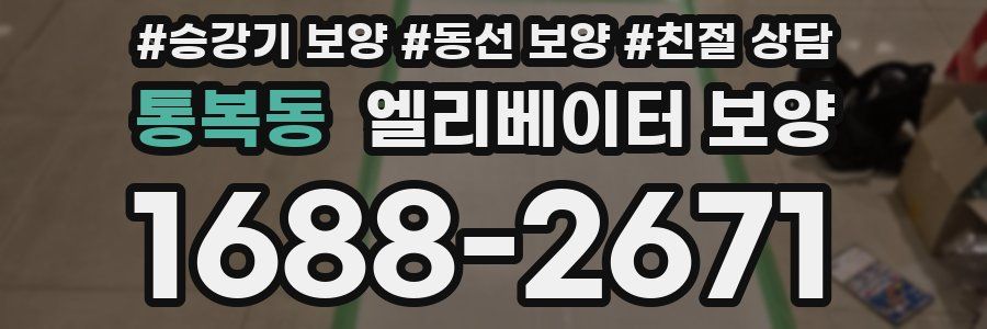 통복동 엘리베이터 보양