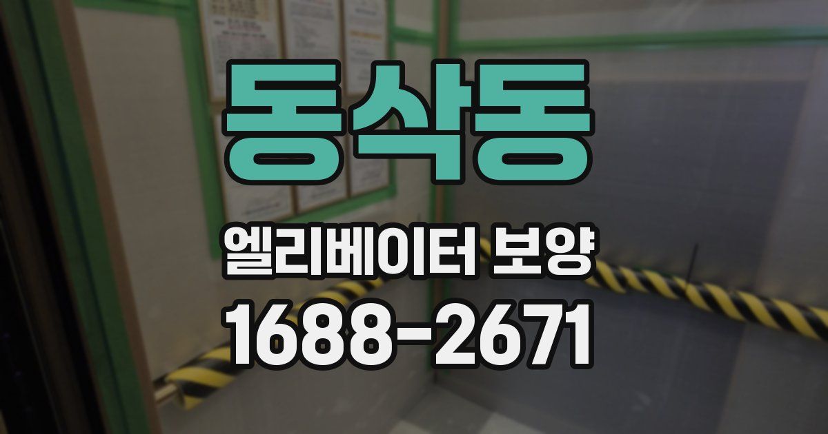 동삭동 엘리베이터 보양