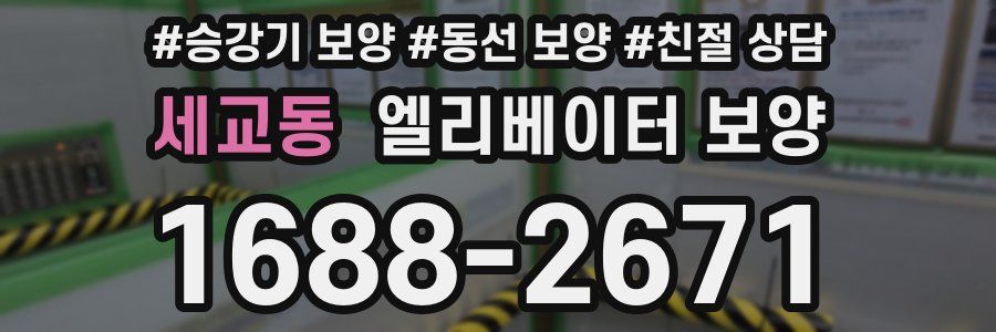 세교동 엘리베이터 보양
