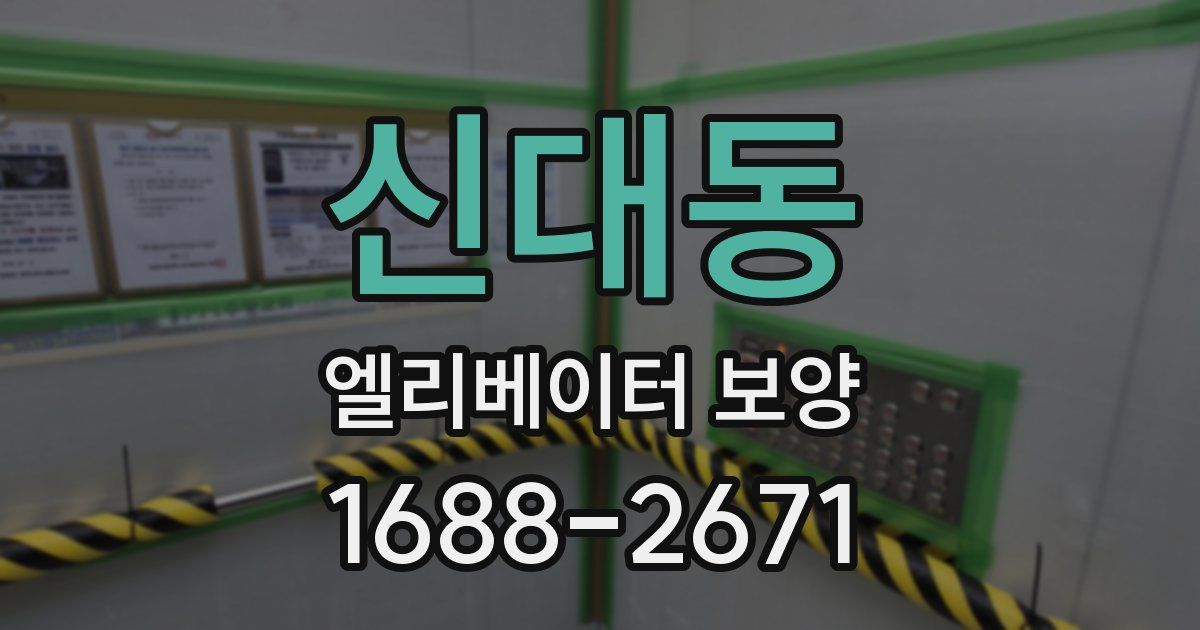 신대동 엘리베이터 보양