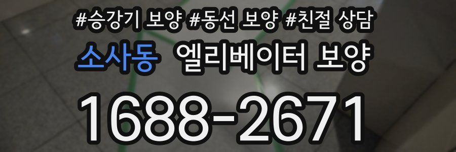 소사동 엘리베이터 보양