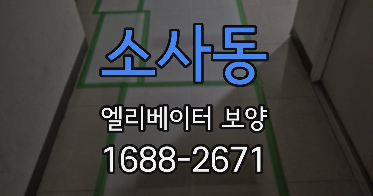 소사동 엘리베이터 보양