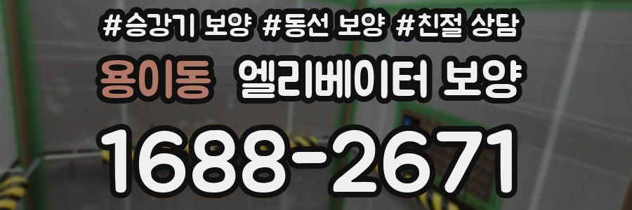 용이동 엘리베이터 보양
