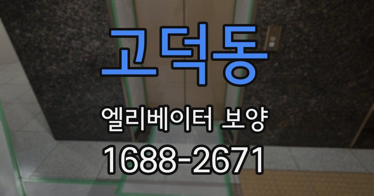 고덕동 엘리베이터 보양