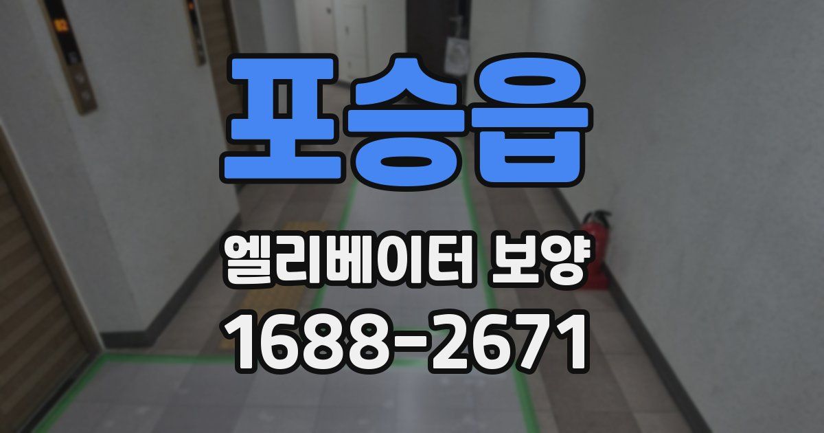 포승읍 엘리베이터 보양