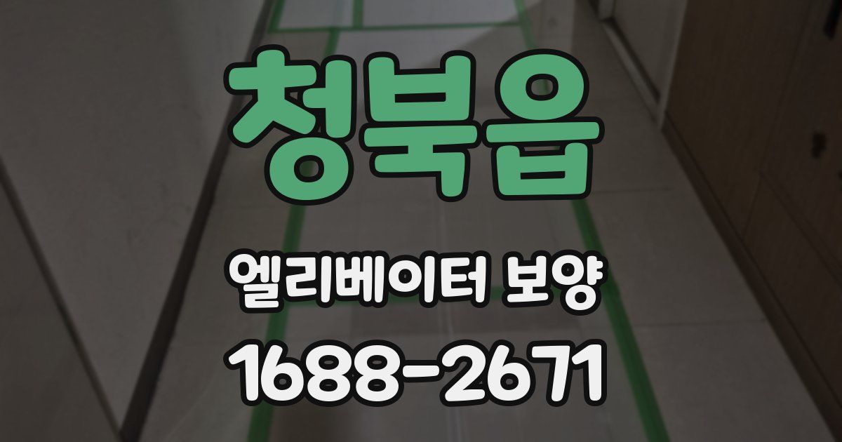 청북읍 엘리베이터 보양