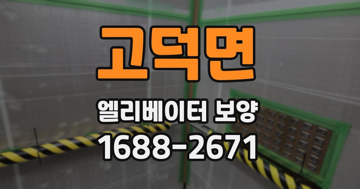 고덕면 엘리베이터 보양