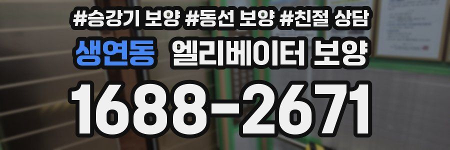 생연동 엘리베이터 보양