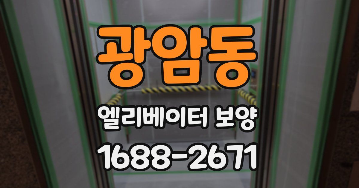 광암동 엘리베이터 보양