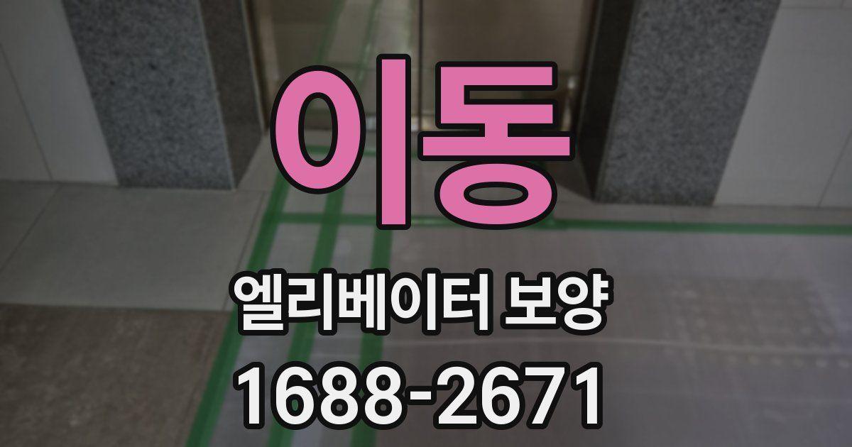 이동 엘리베이터 보양
