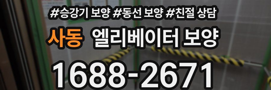 사동 엘리베이터 보양
