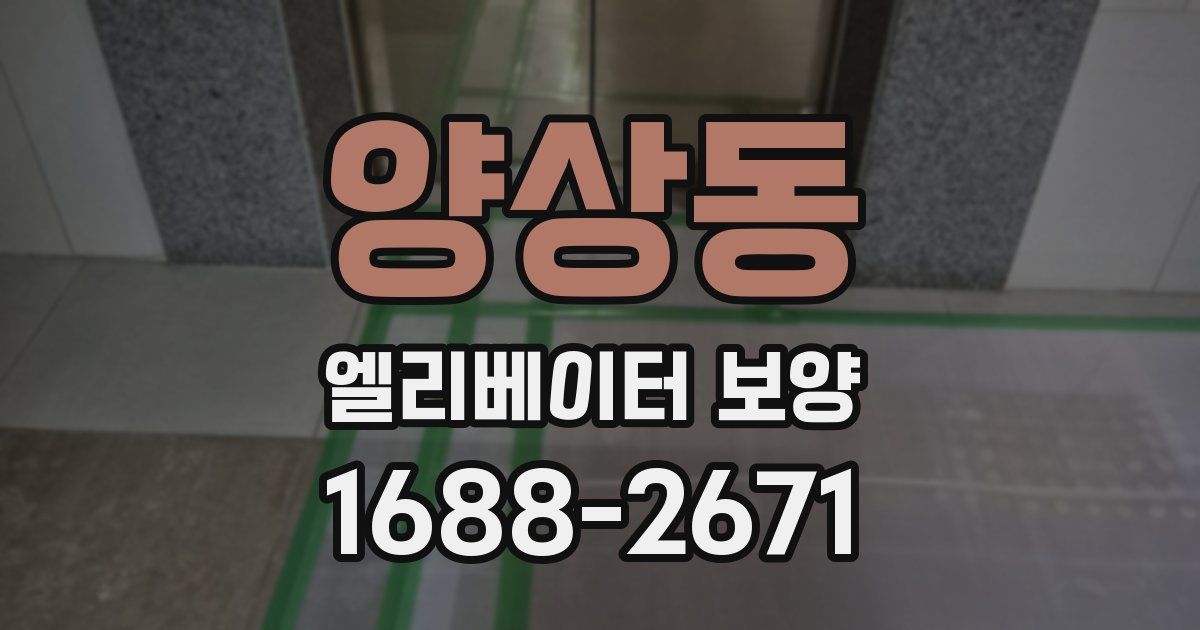 양상동 엘리베이터 보양