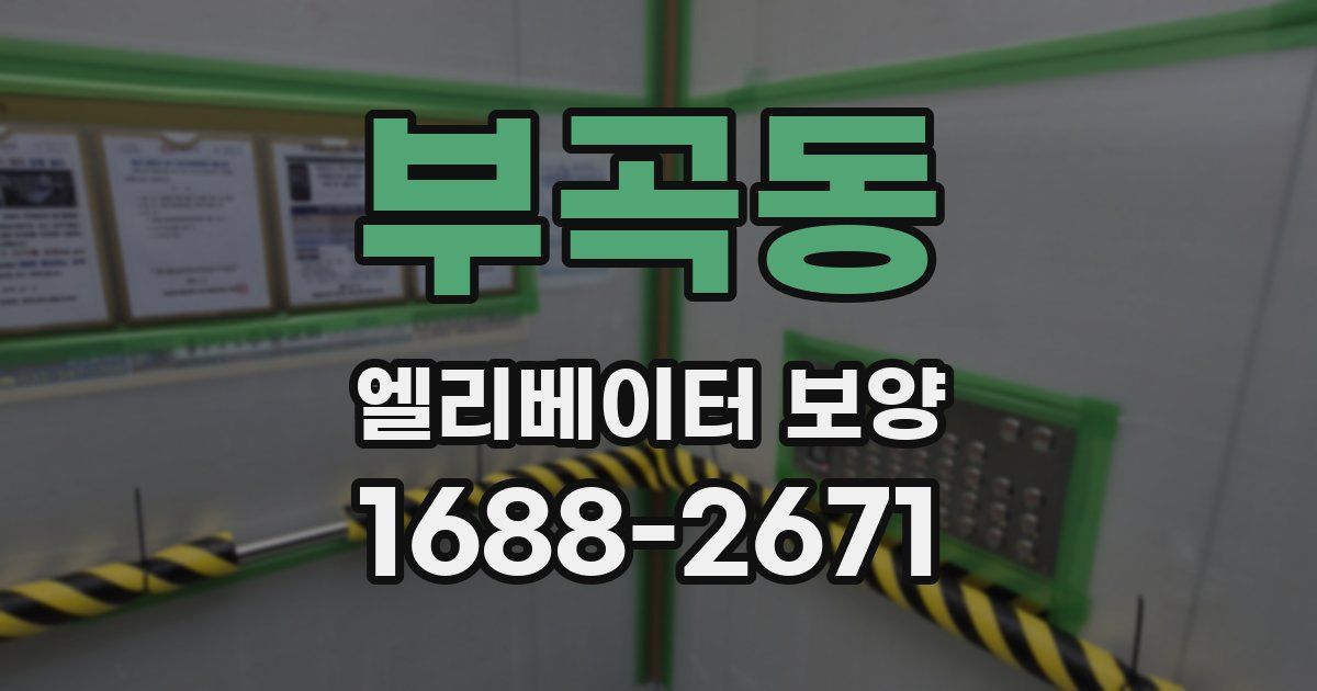 부곡동 엘리베이터 보양