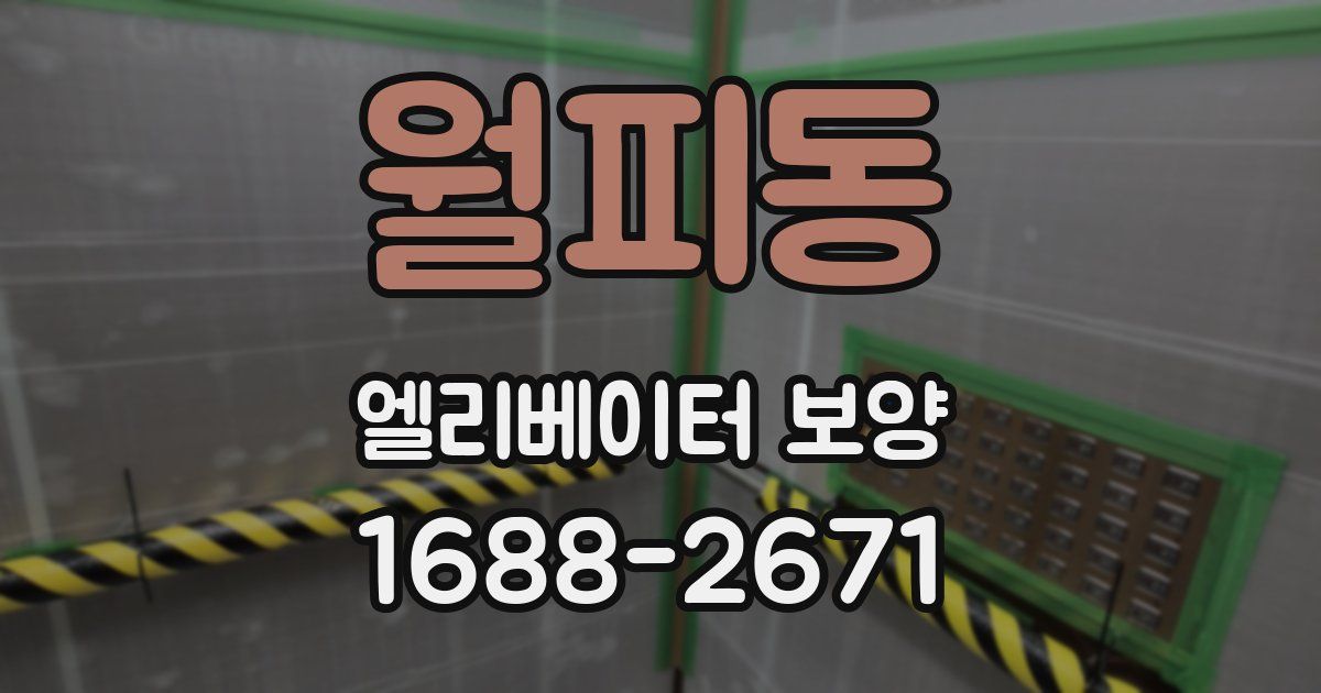 월피동 엘리베이터 보양