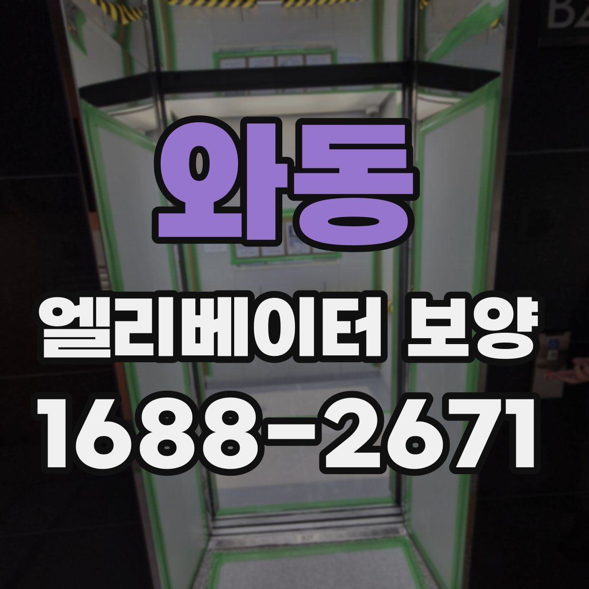 와동 엘리베이터 보양