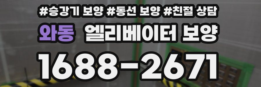 와동 엘리베이터 보양
