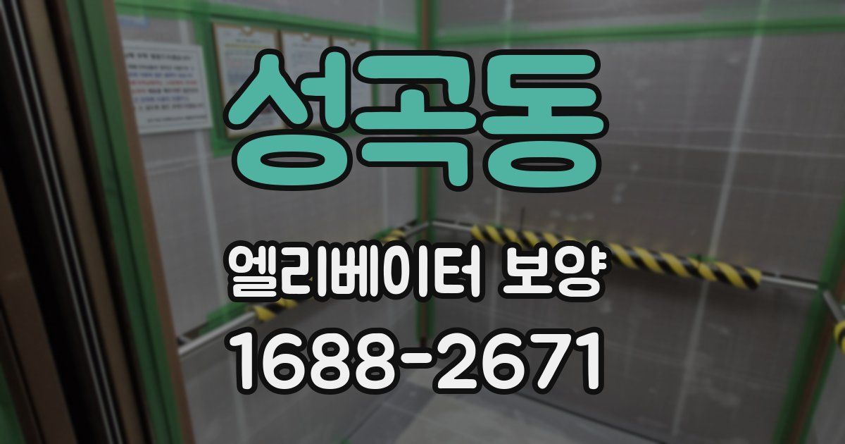성곡동 엘리베이터 보양