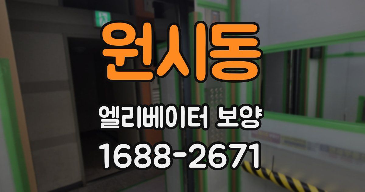원시동 엘리베이터 보양