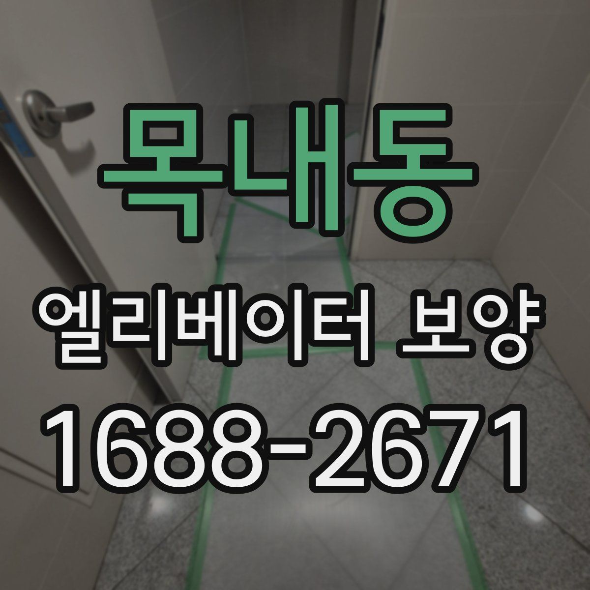 목내동 엘리베이터 보양