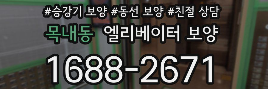 목내동 엘리베이터 보양