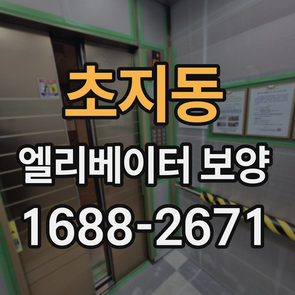 초지동 엘리베이터 보양