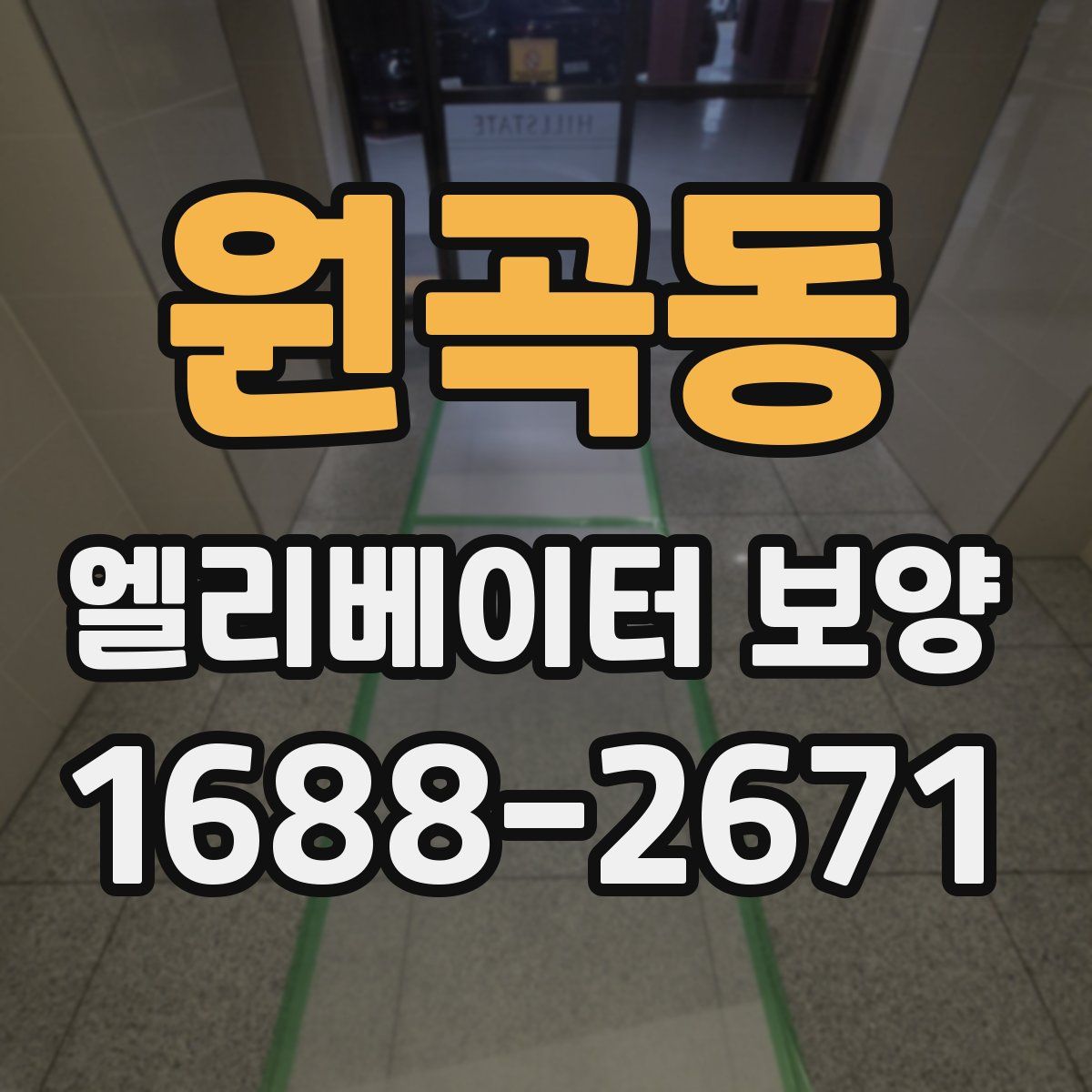 원곡동 엘리베이터 보양