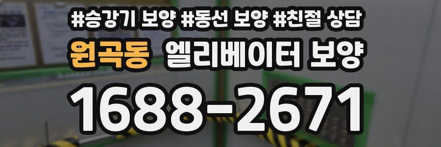 원곡동 엘리베이터 보양